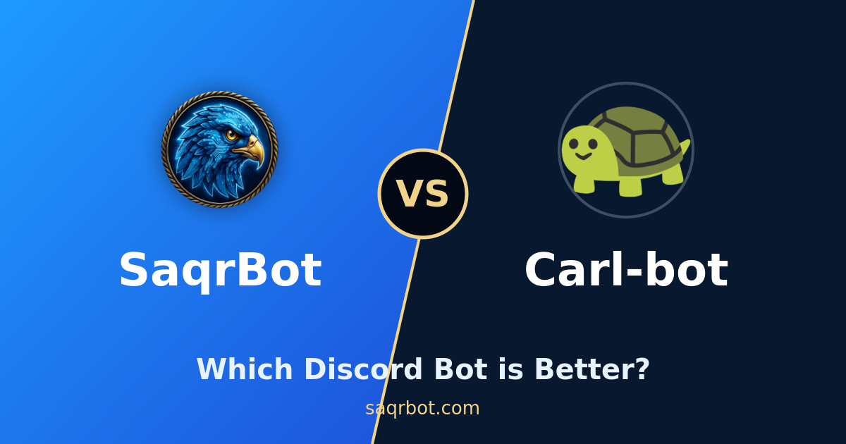 SaqrBot vs carlbot